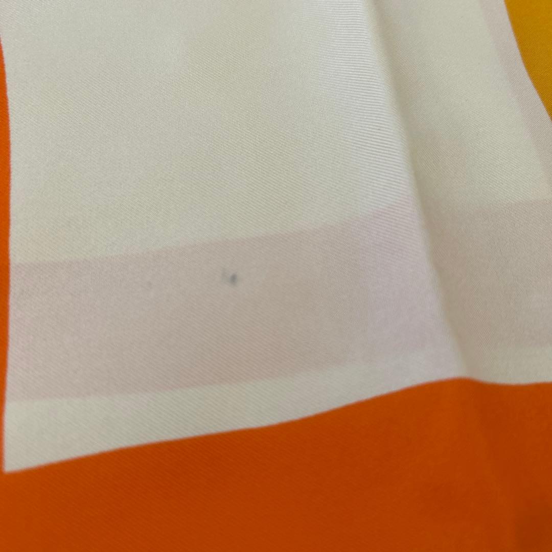 Hervé Chapelier FOULARDHC スカーフ オレンジ - メルカリ