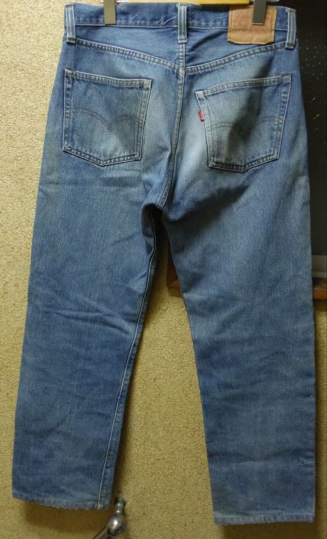 ビンテージ 赤耳 ハチマル 80s リーバイス501 ヒゲ 蜂の巣 内股シングル