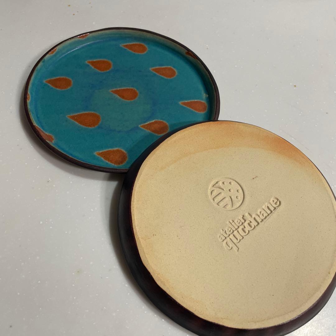 atelier quichane クリミードット柄 16センチ皿 2枚セット