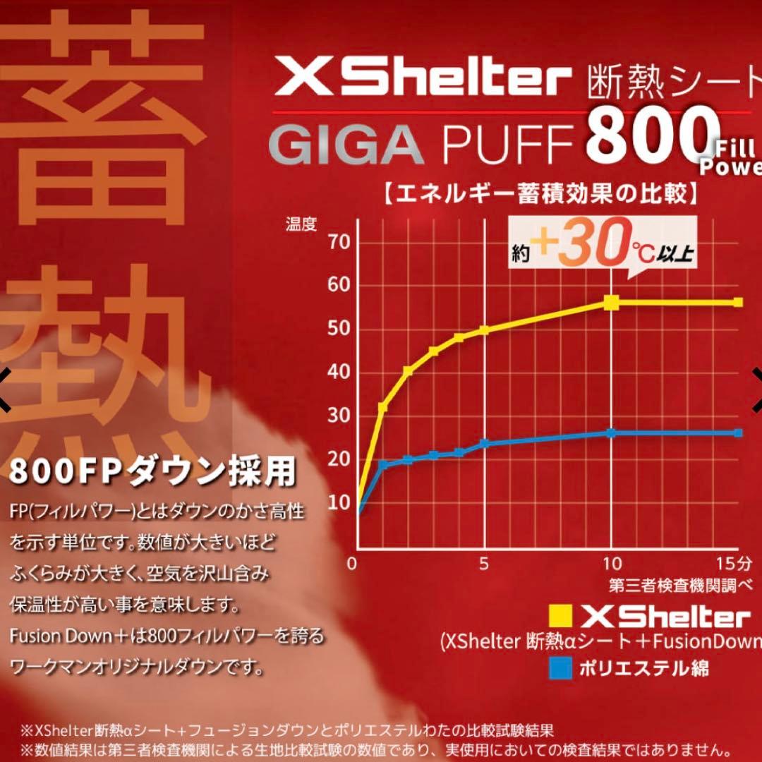 新品 エックスシェルター(R)断熱αプレミアムギガパフダウンコート