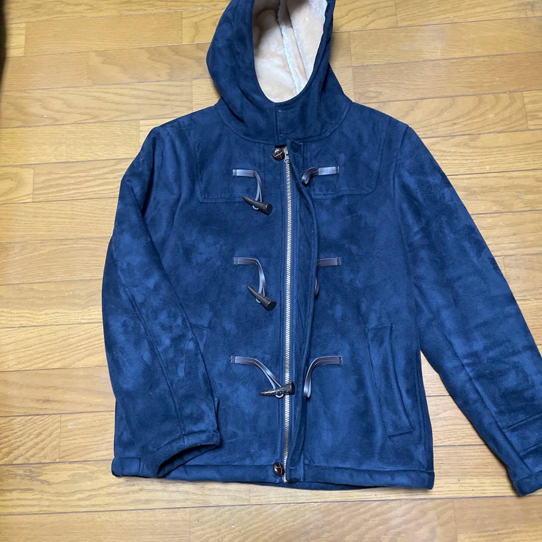 ネイビー ダッフルコート フード付き 未使用タグ付き！ AKM ダブル