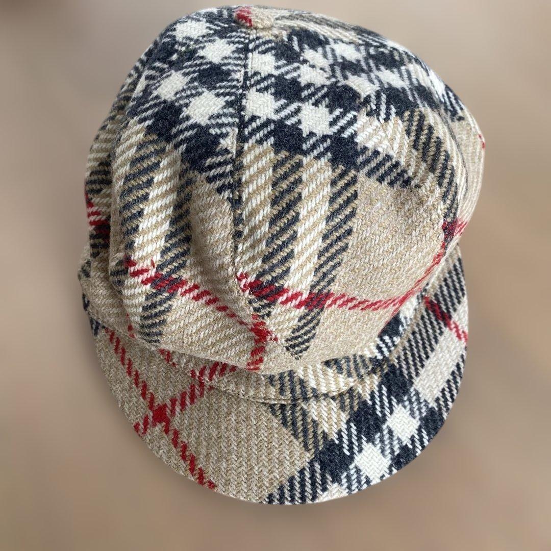 BURBERRY チェック柄 ベレー帽 Sサイズ