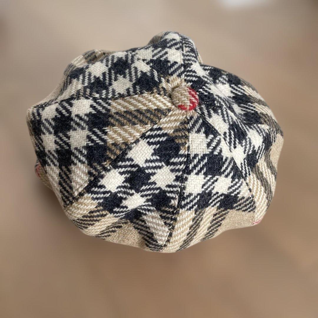 BURBERRY チェック柄 ベレー帽 Sサイズ