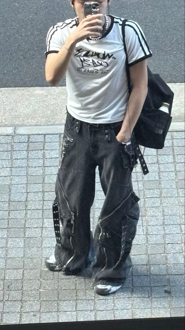 【Lサイズ】NO/FAITH STUDIOS CARGO DENIM ブラック