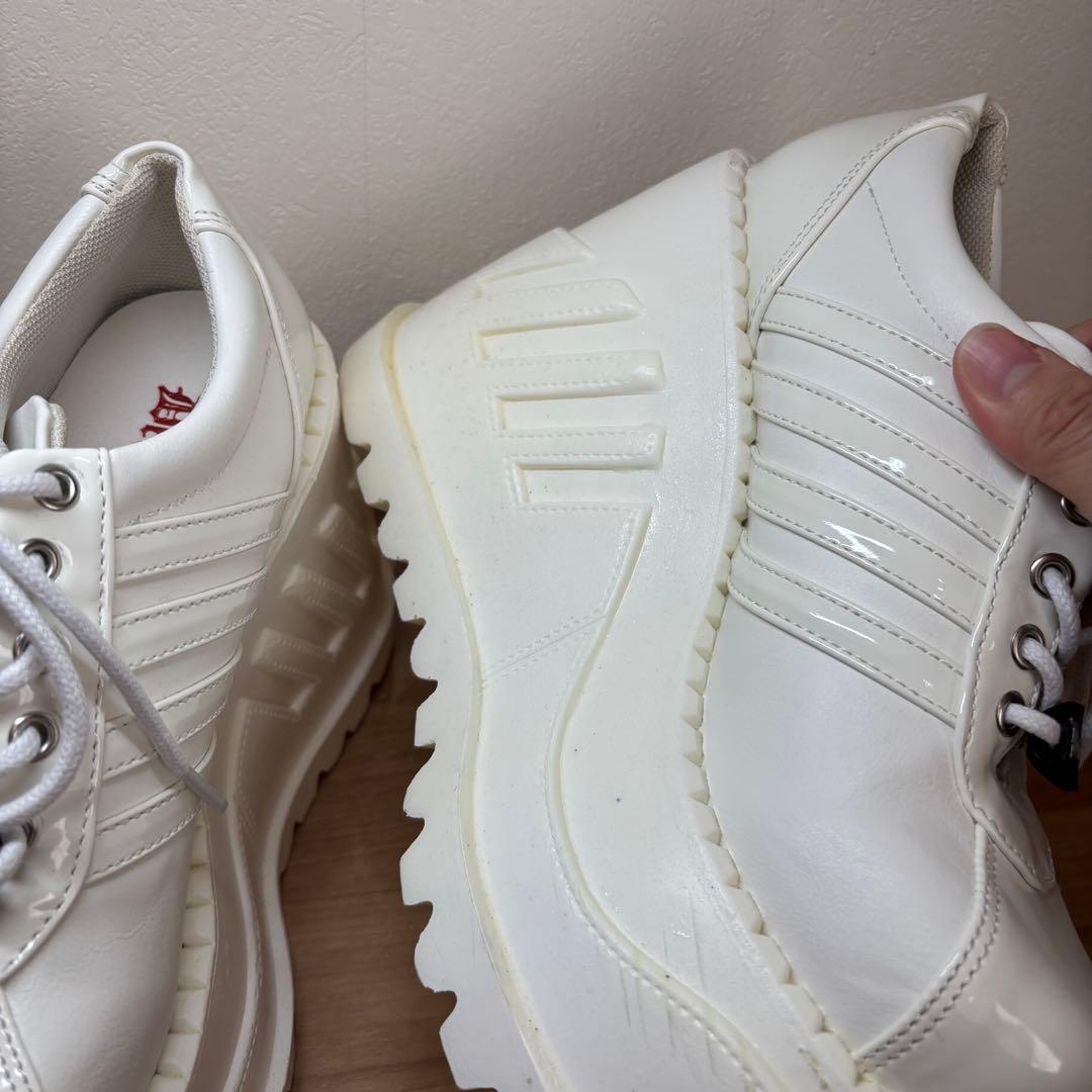 【美品】Demonia 厚底スニーカー　ホワイト　24cm