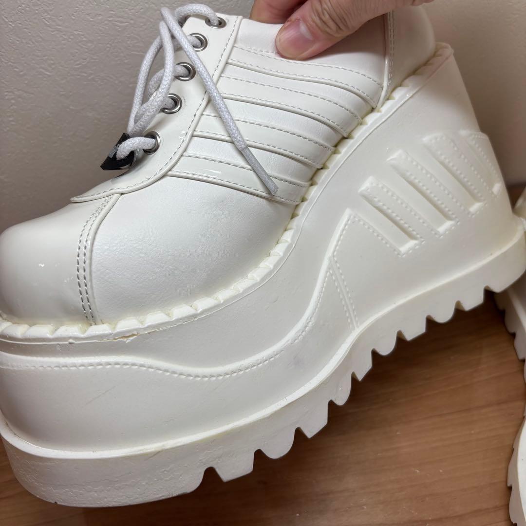 【美品】Demonia 厚底スニーカー　ホワイト　24cm