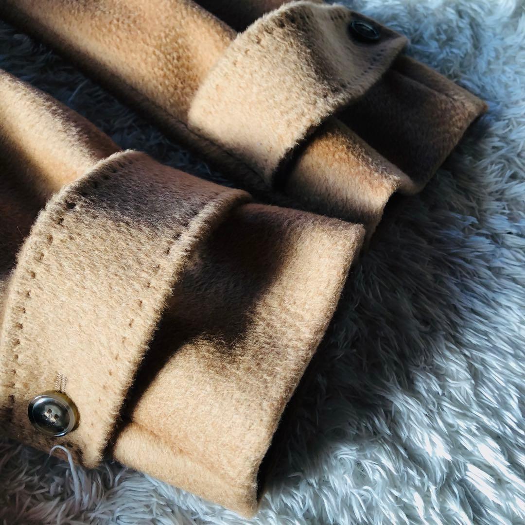 希少42✨美品 近年マックスマーラ マニュエラコート キャメル100% 女優襟