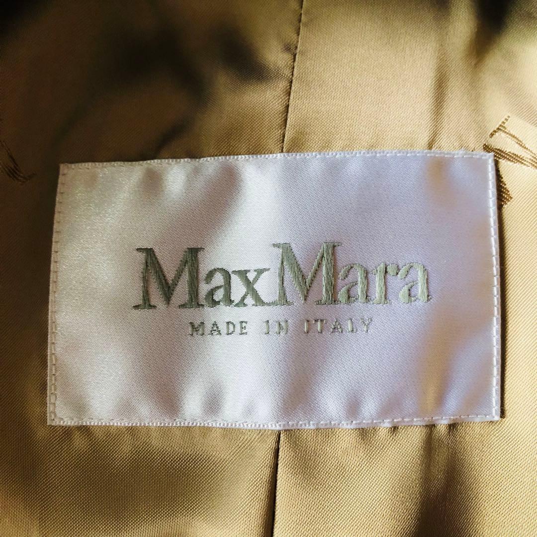希少42✨美品 近年マックスマーラ マニュエラコート キャメル100% 女優襟