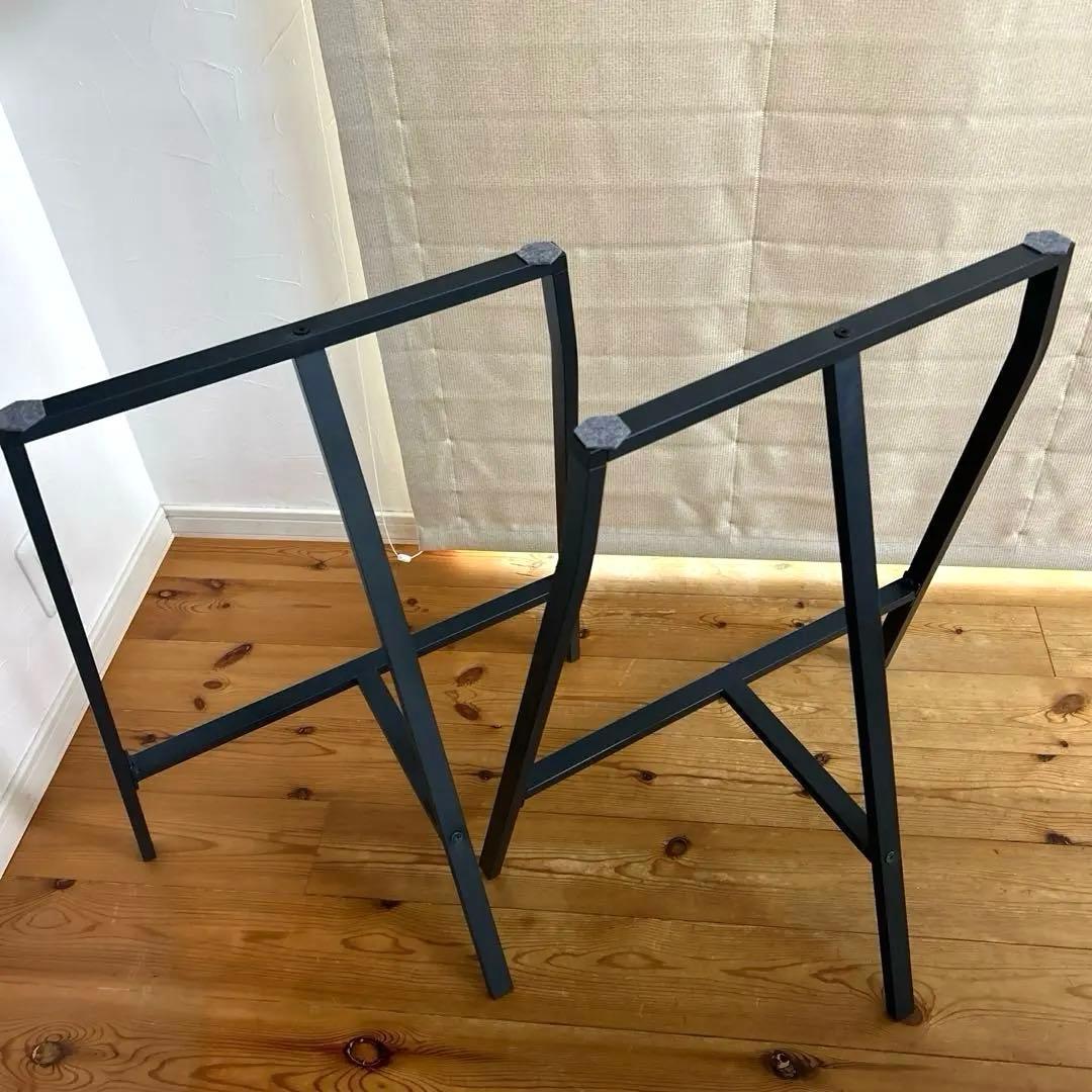 美品 IKEA イケアLERBERG レールベリ 架台 テーブル脚 ×２