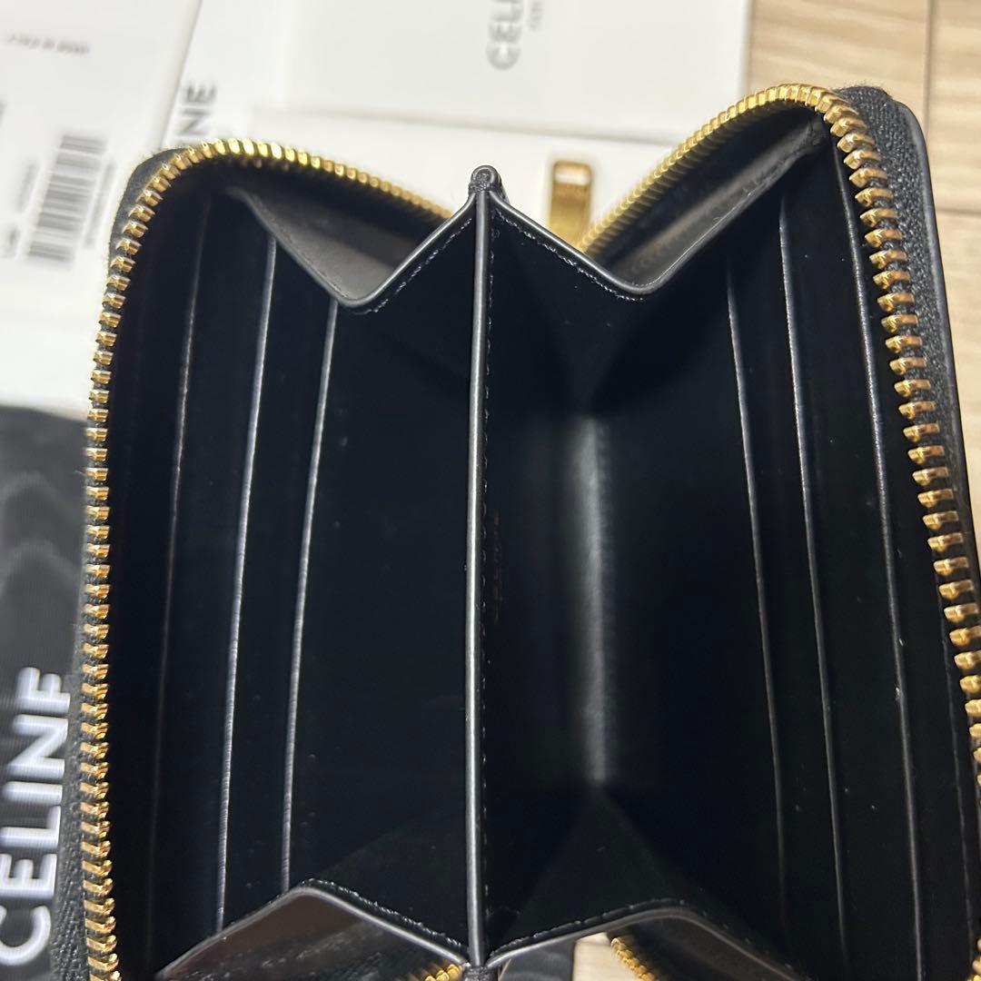 セリーヌ キュイル トリオンフ コンパクトジップウォレット ケース