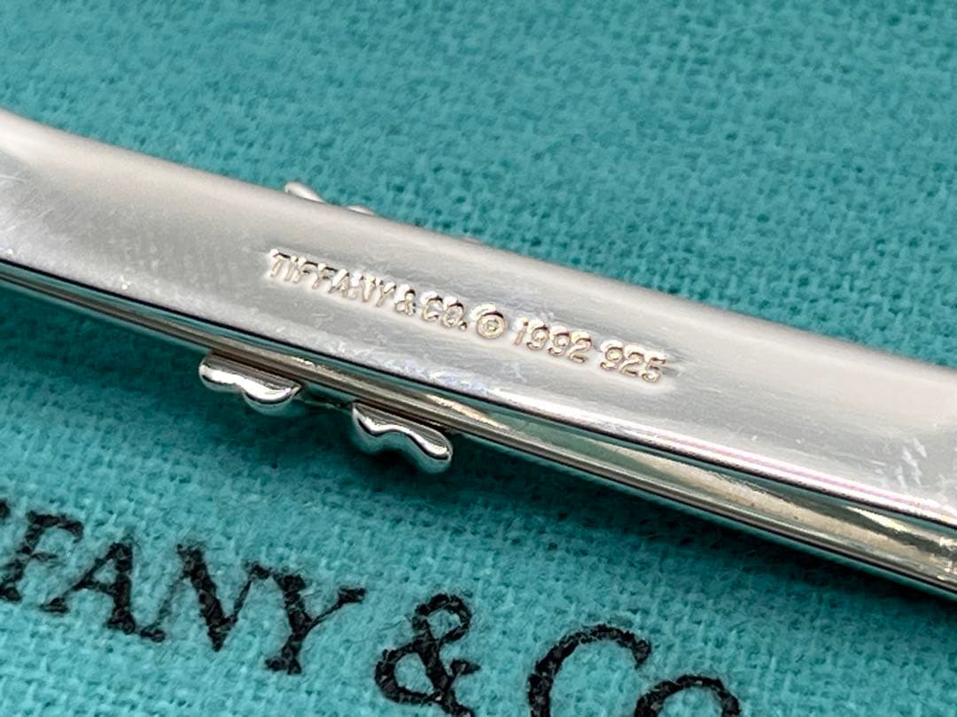 c496 美品ティファニー1992 シグネチャーネクタイピン925