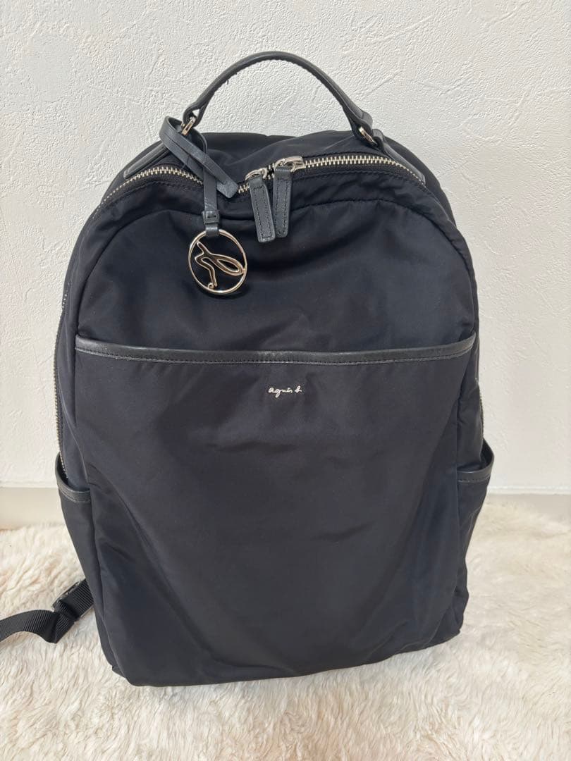 美品　agnes b アニエス・ベー　リュック ブラック