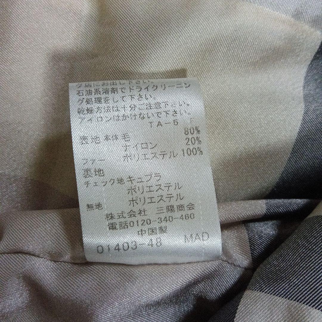 超美品　ブルーレーベルクレストブリッジ ロングコート ファー　バーバリー