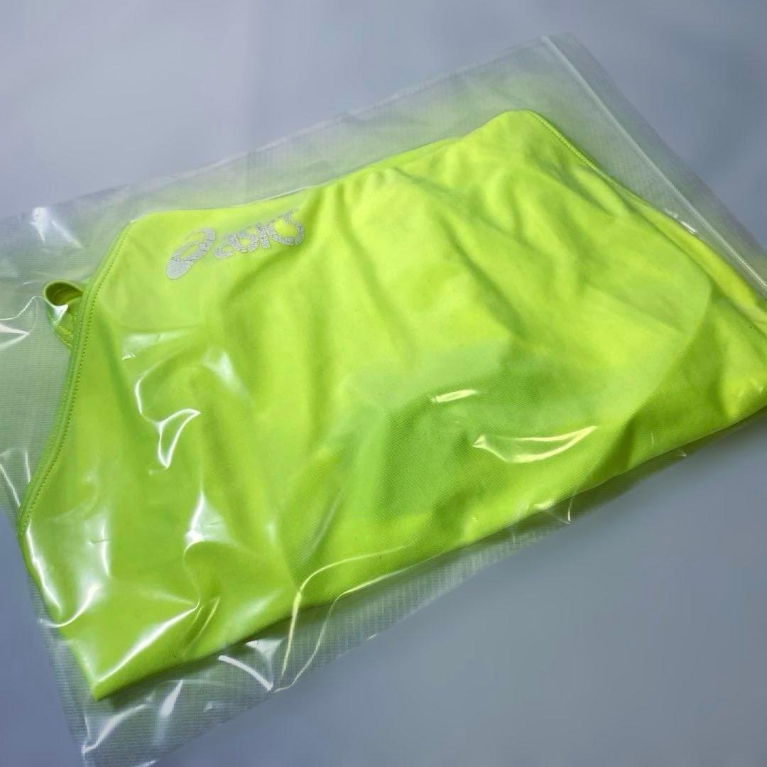 asics アシックス　競泳水着　レディース　蛍光イエロー　ハイドロ系　Sサイズ