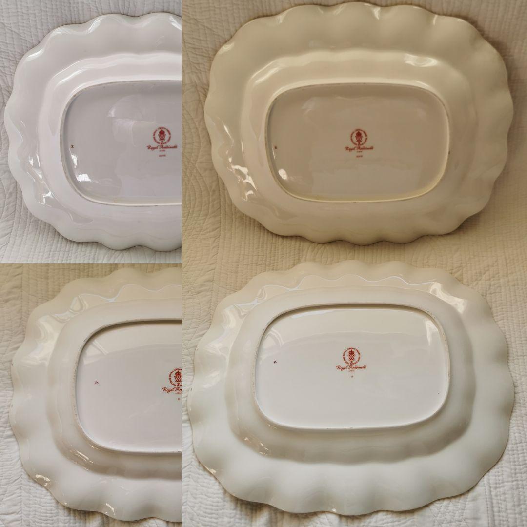 ロイヤルアントワネット 37㎝ラージオーバルプレート 薔薇ガーランド英