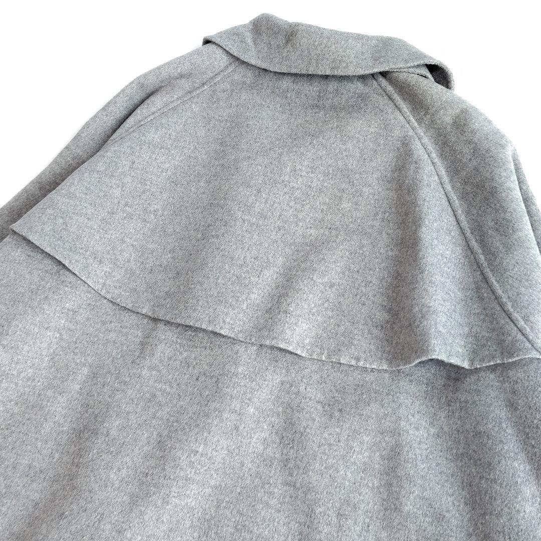 近年製 ビューティアンドユース リバーポンチョコート S グレー ケープコート