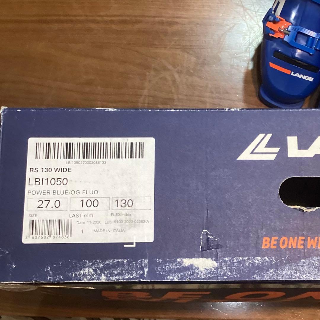 ラング LANGE RS 130 WIDE スキーブーツ 27-27.5cm幅広