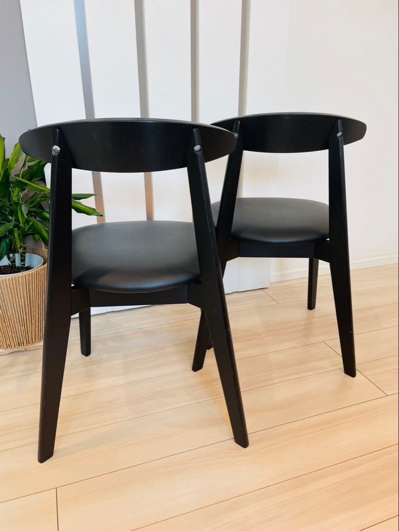 IKEA(イケア) ダイニングチェア2脚セット HANSOLA
