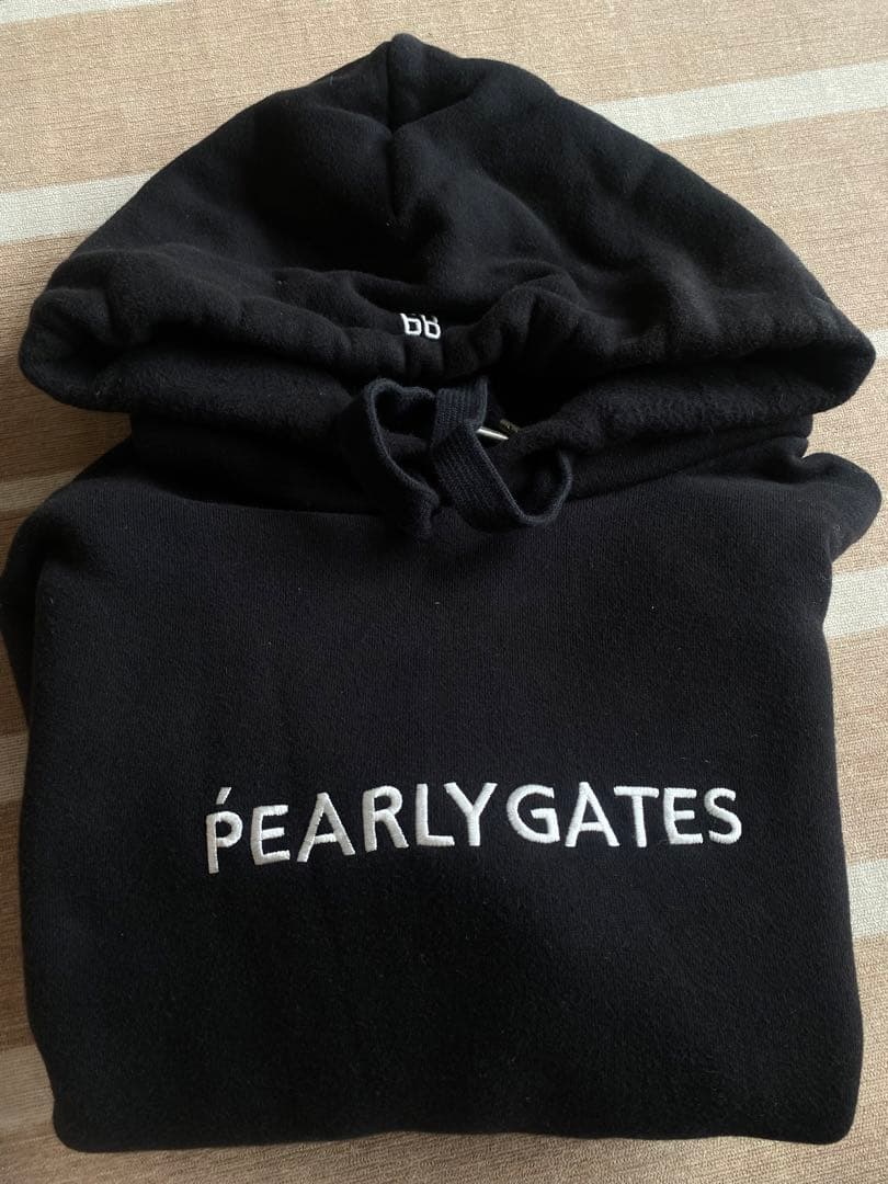 PEARLY GATES ブラック パーカー - メルカリ