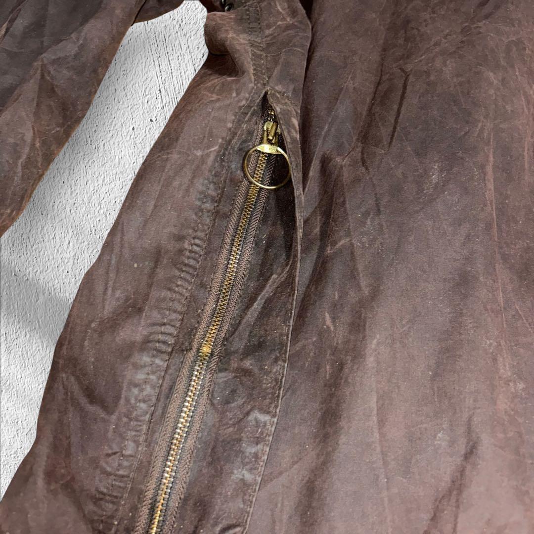 [激シブ]BARBOUR90sオイルドジャケットBEAUFORT 英国製チンスト