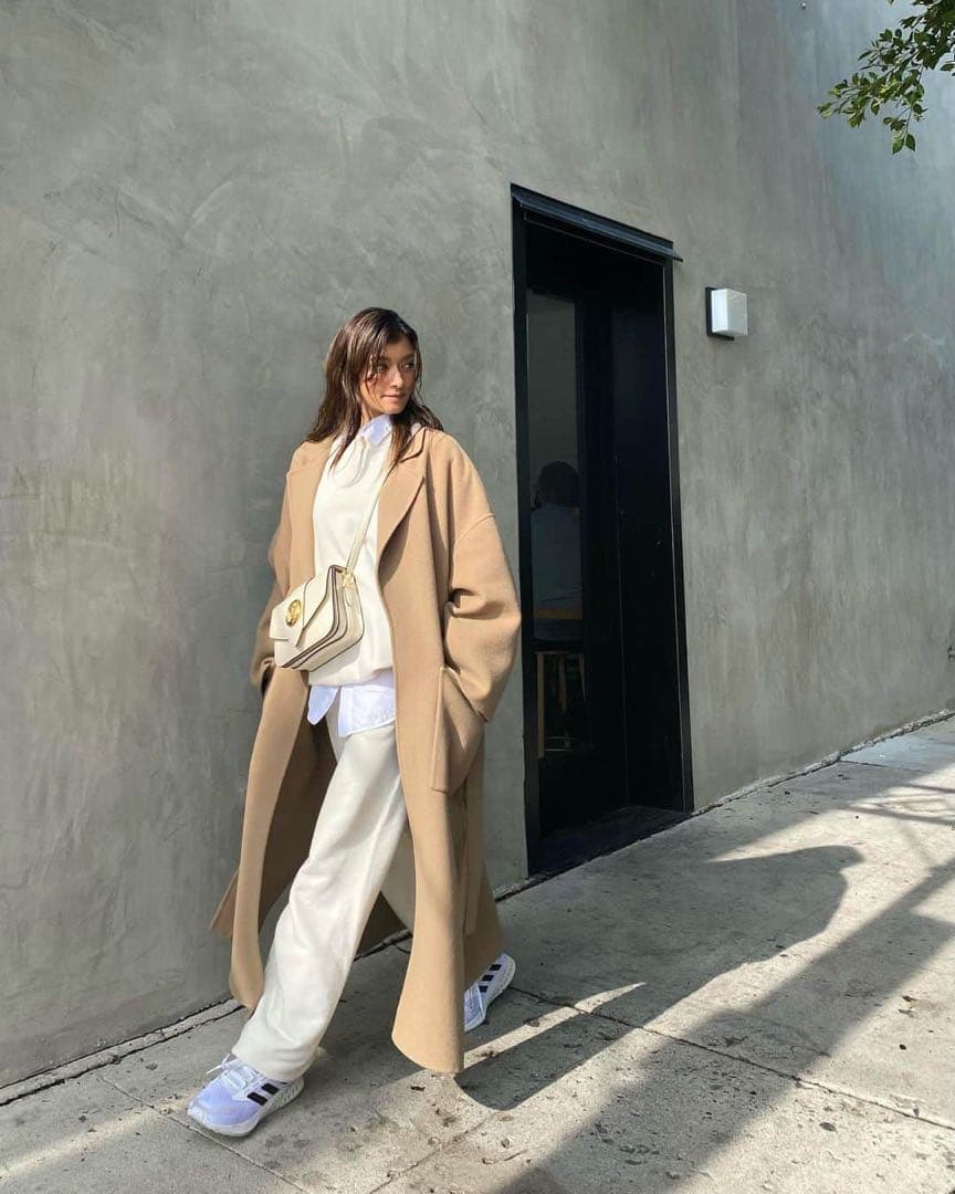 極美品　loewe ロエベ ダブルフェイス　カシミヤ　ベルト　レザー　コート