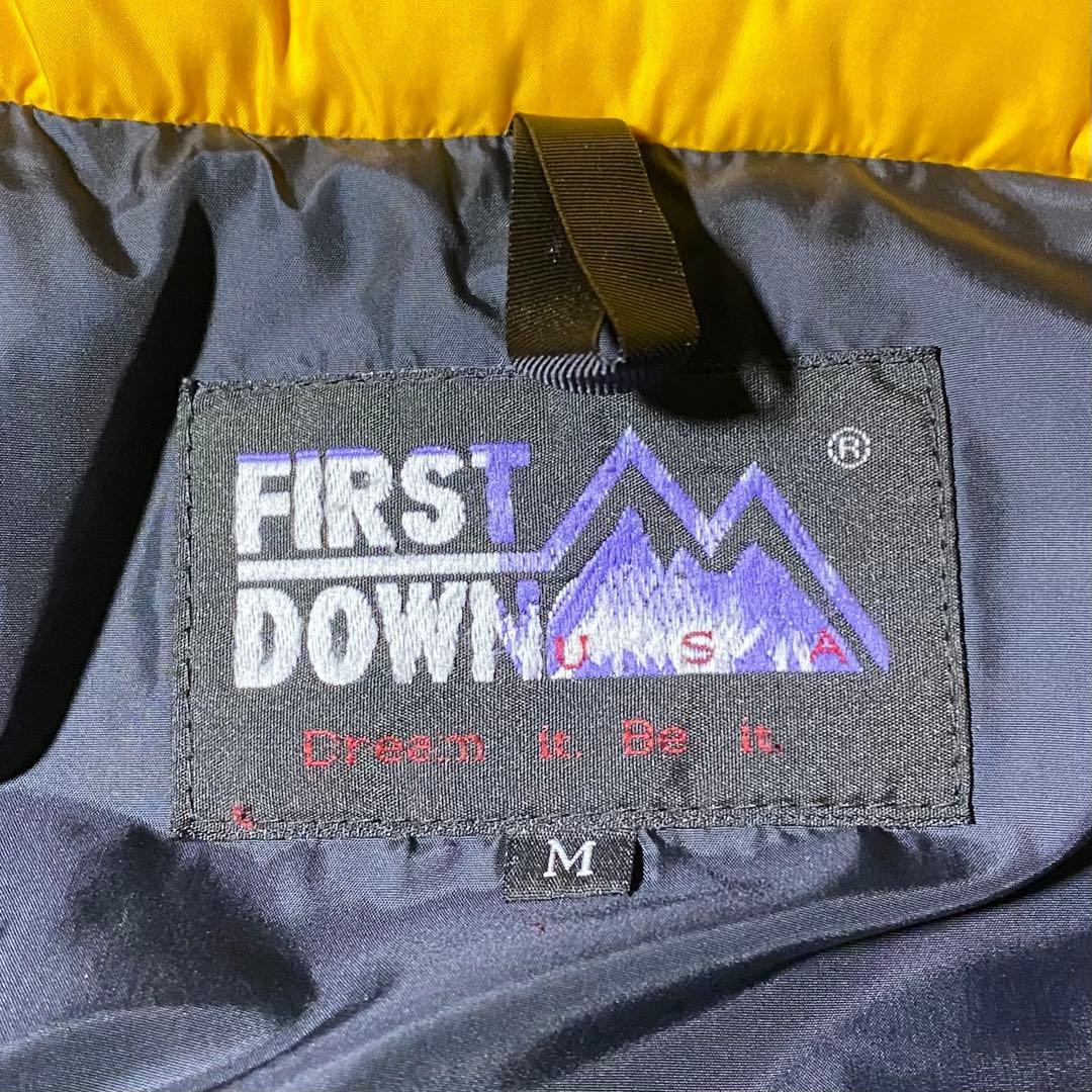 90s FIRST DOWN ダウン パファージャケット 短丈 ヌプシy2k