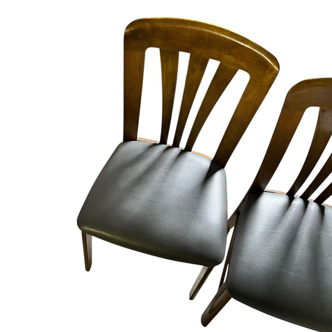 【送料無料】カリモク ダイニングチェア 2脚セット 木製モダン 北欧