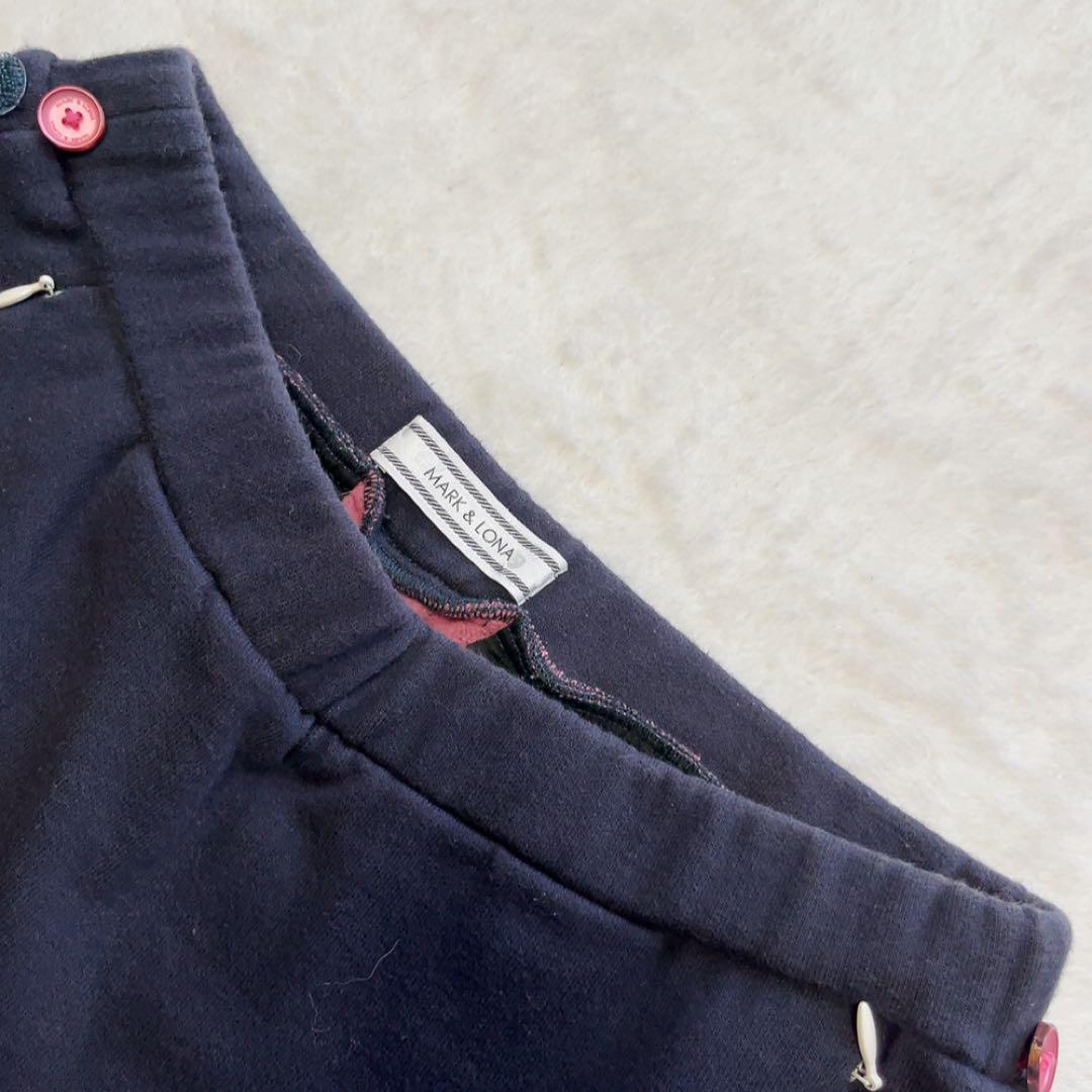 マークアンドロナ　セットアップ　ファー　パーカー　スカート　ネイビー　ピンク