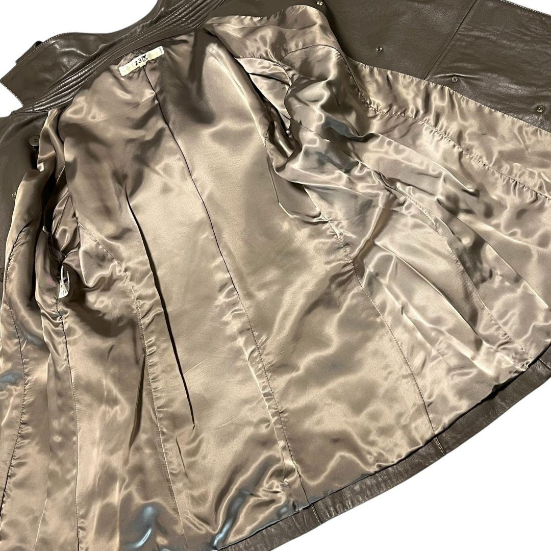 大きいサイズ】【羊革】【46】23区 レザーコート レディース - メルカリ