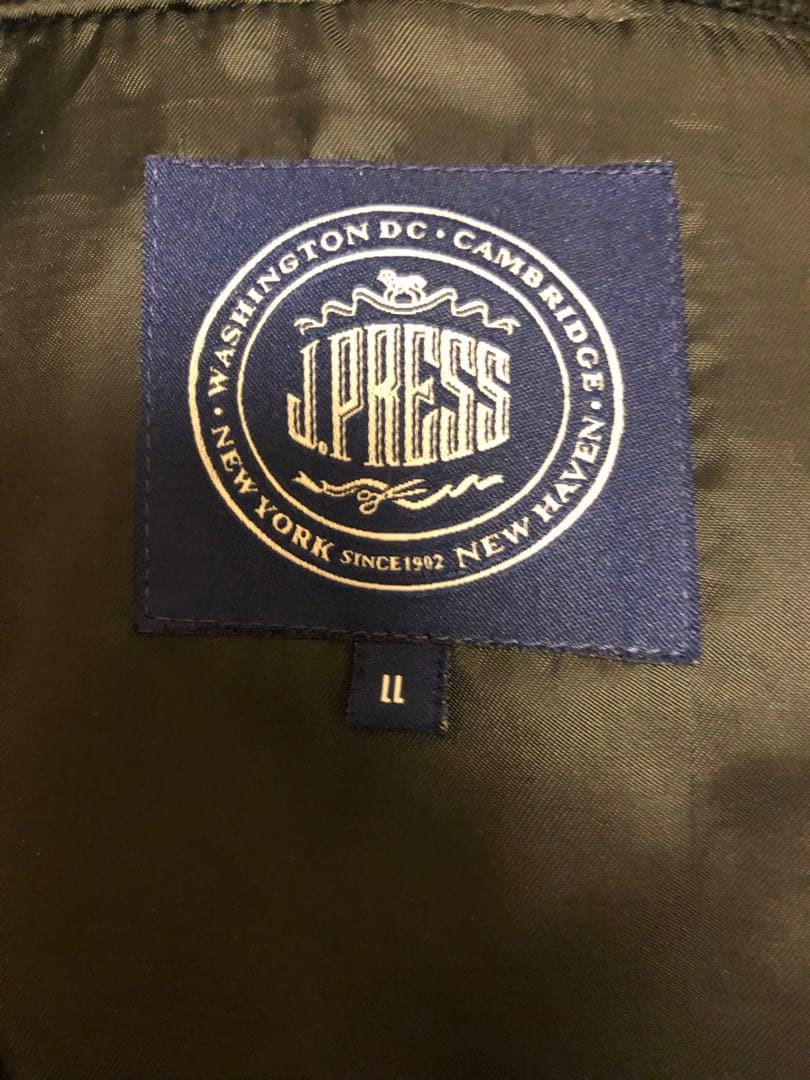 J.PRESS スタジャン グレー・ブラック　レザー