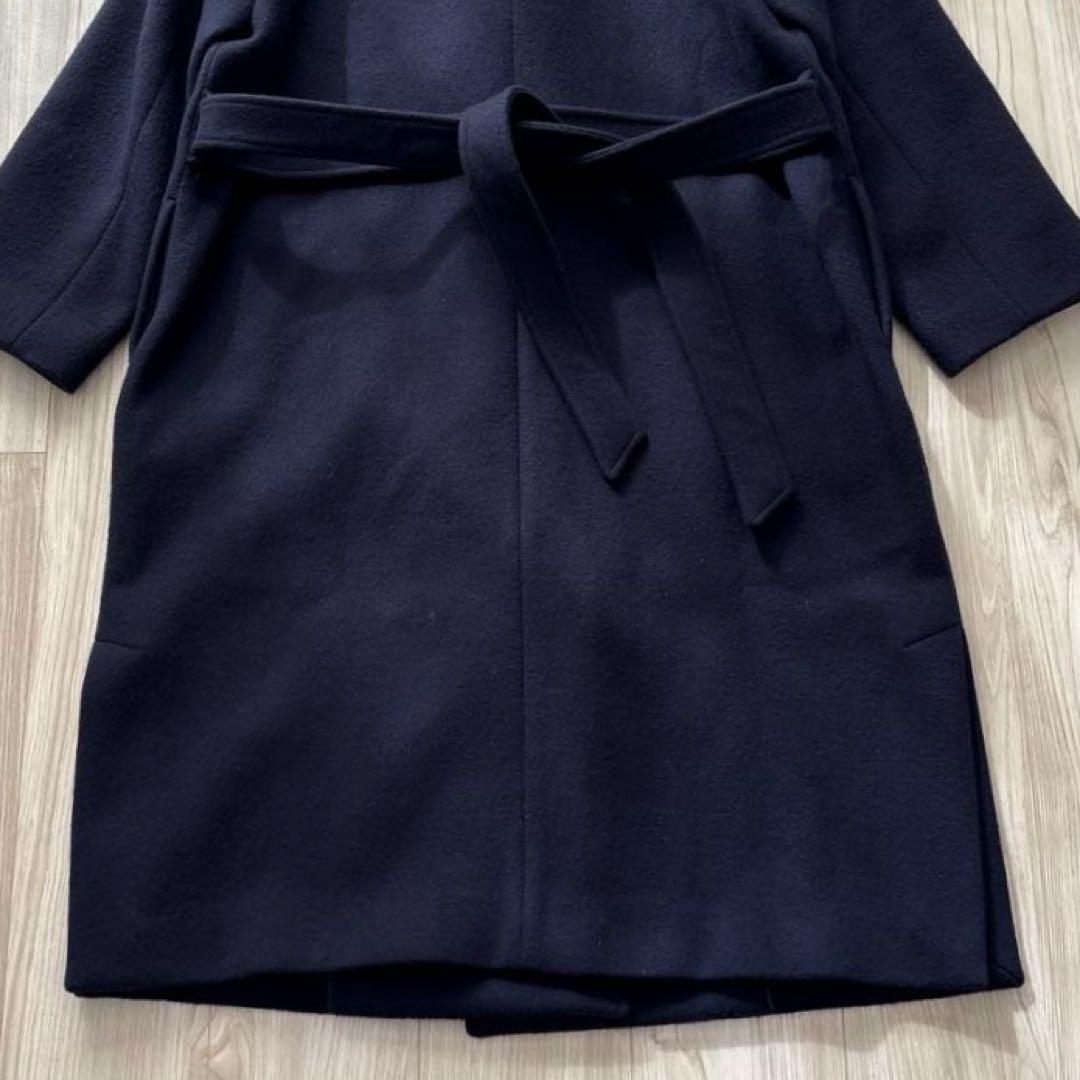 【美品】PaulSmith 現行 ロングコート 44 XXL ネイビー 日本製