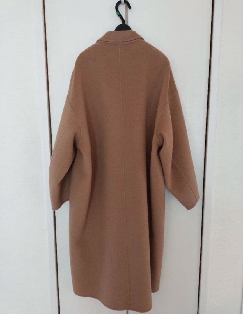evernavy リバーロングコクーンコートM キャメル
