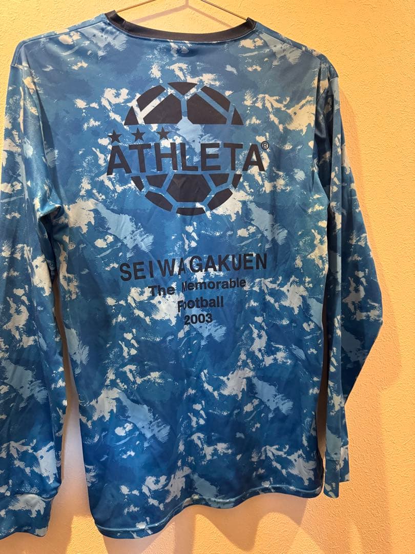 聖和学園 練習着 上 長袖 水色 L 番号付き