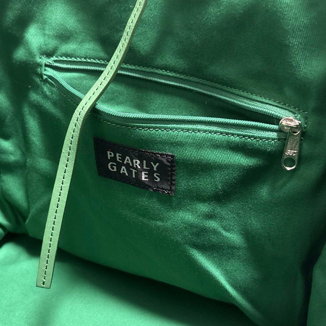 【新品】パーリーゲイツ カートバッグ トートバッグ アーガイル柄 グリーン