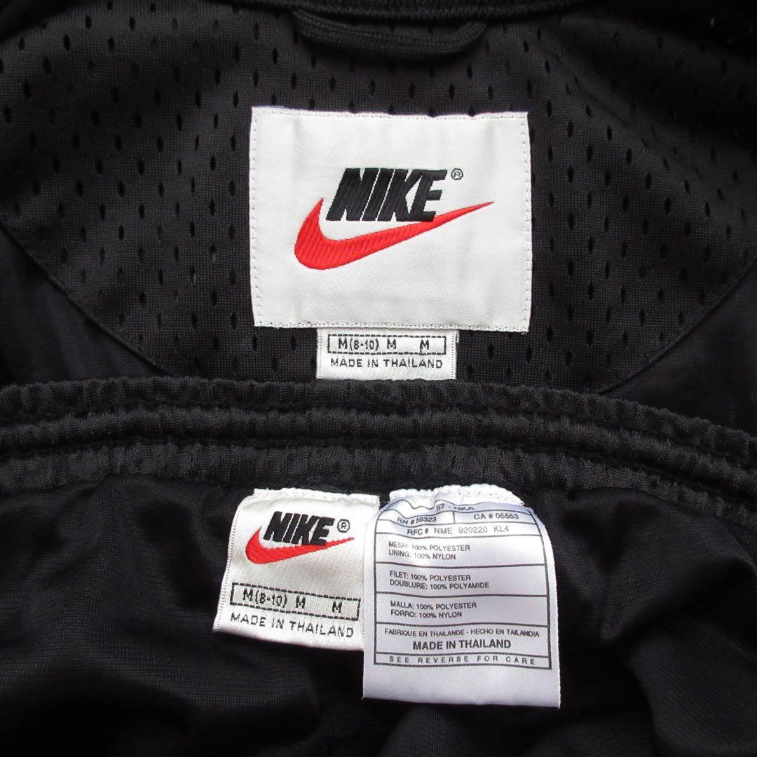 90s NIKE ナイキ 白タグ ビッグロゴ メッシュ ジャージ セットアップ