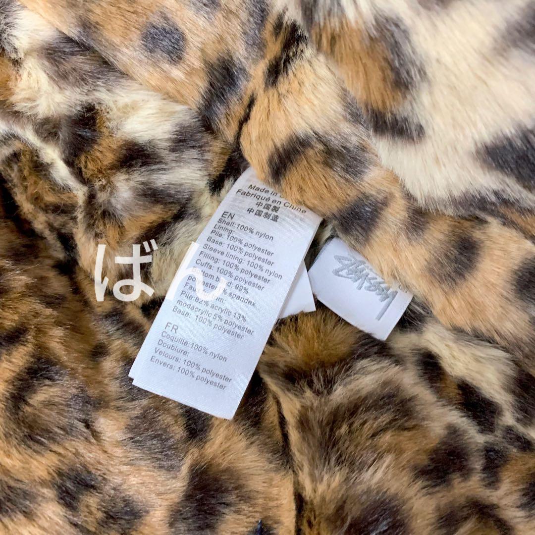 STUSSY × ALPHA N-2B 黒 フライトジャケット ファー M