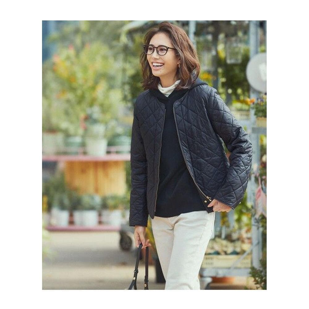 超美品 23区 キルティング ライナー付き マルチウェイ コート 38 黒