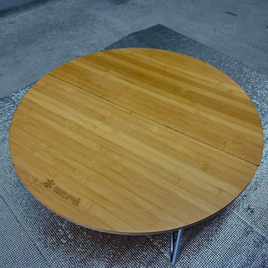 未使用　スノーピーク　ワンアクションちゃぶ台竹 M　テーブル 650mm