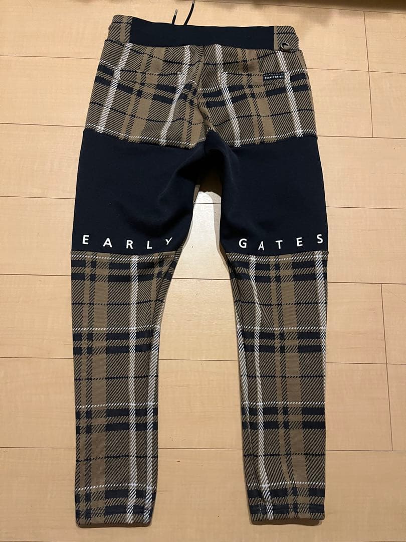 パーリーゲイツ　PEARLY GATES　Wジャガード チェック柄 パンツ