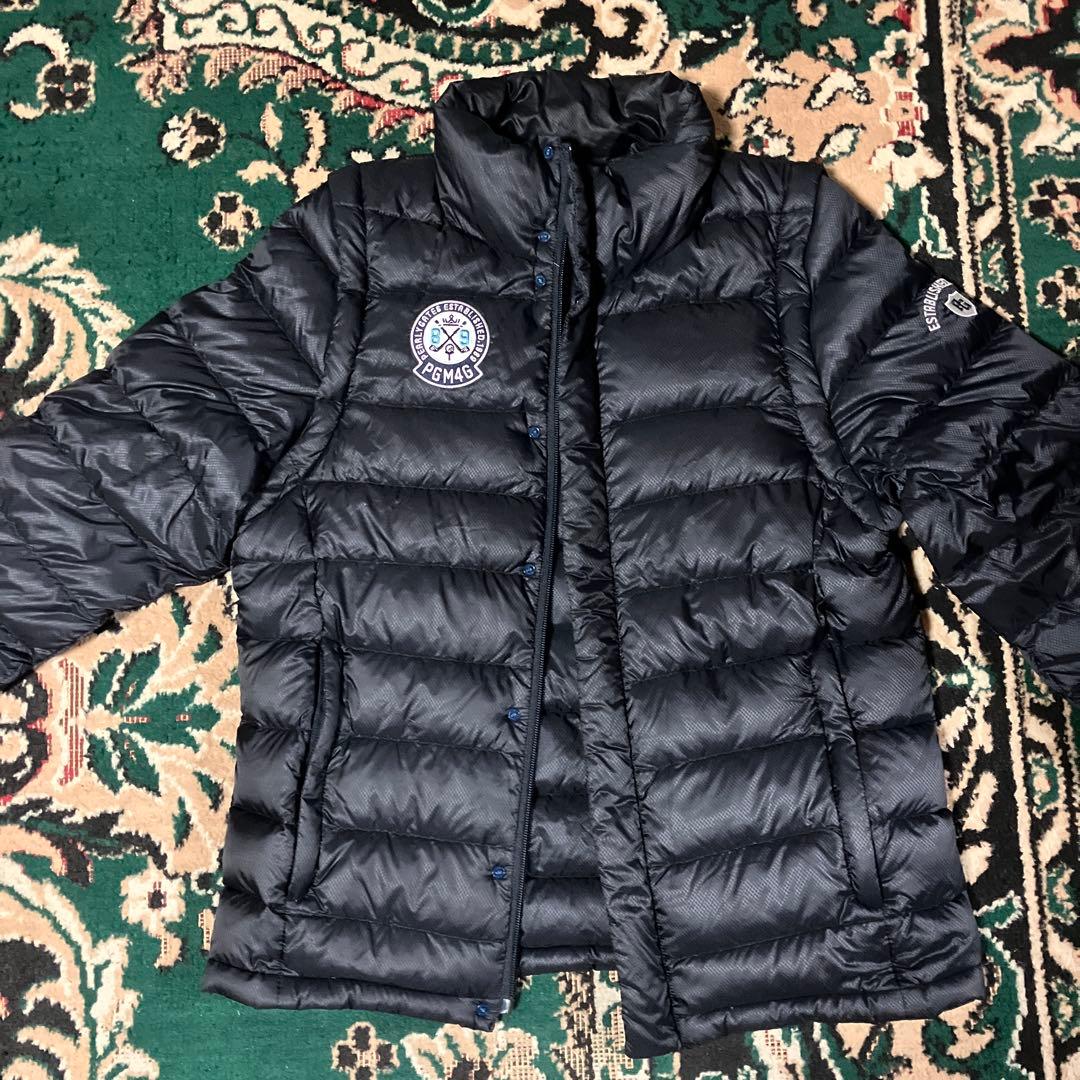 パーリーゲイツ　2WAY サイズ4 ダウンジャケット　ベスト　ネイビー