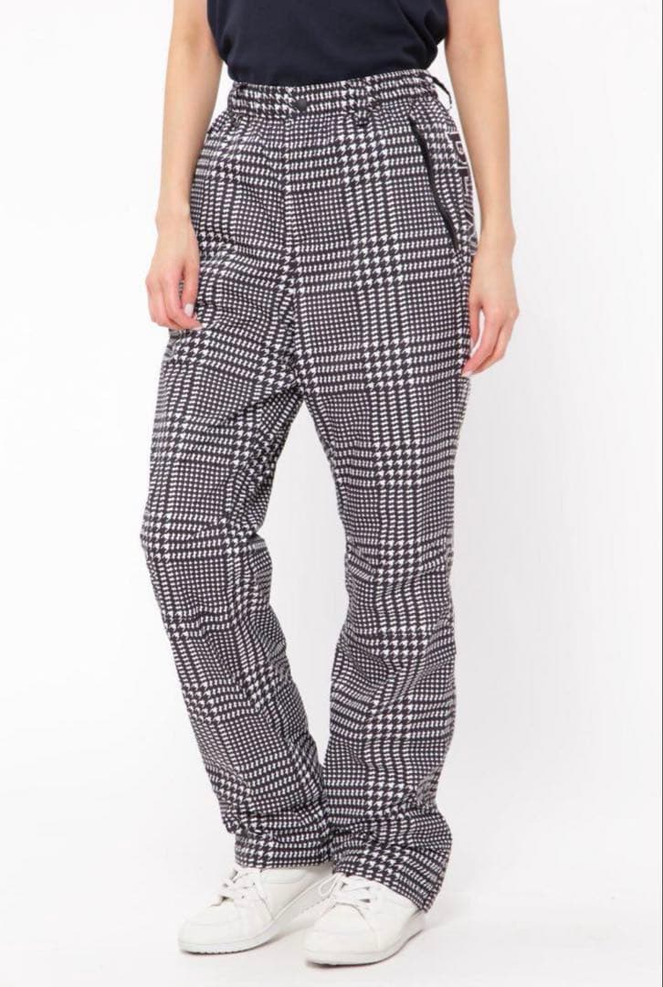 新品 パーリーゲイツ ストレッチ 千鳥柄 レインウェア 上下 セットアップ 1