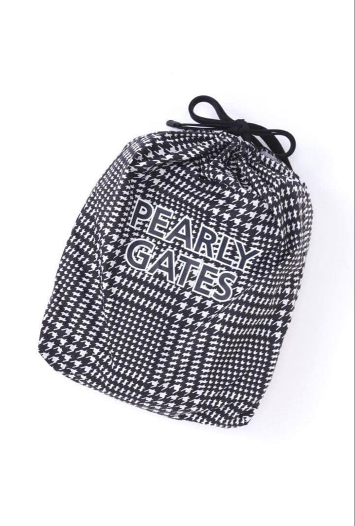 新品 パーリーゲイツ ストレッチ 千鳥柄 レインウェア 上下 セットアップ 1