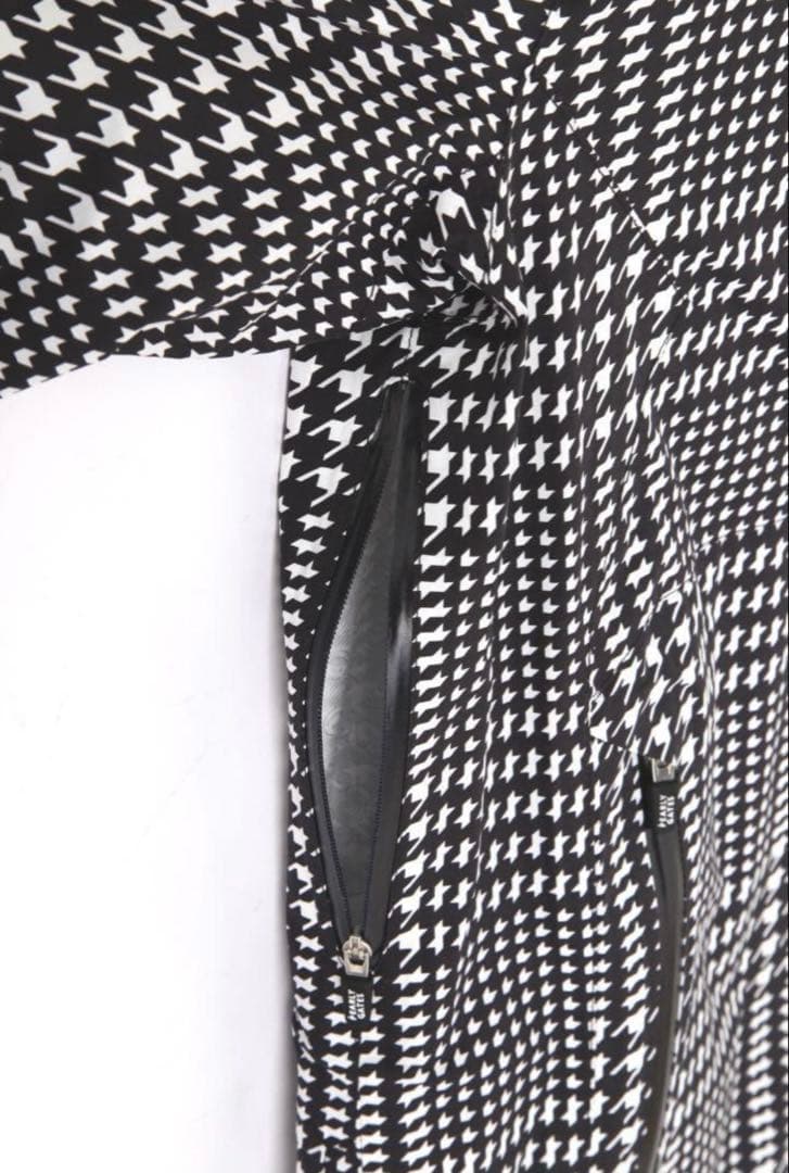 新品 パーリーゲイツ ストレッチ 千鳥柄 レインウェア 上下 セットアップ 1