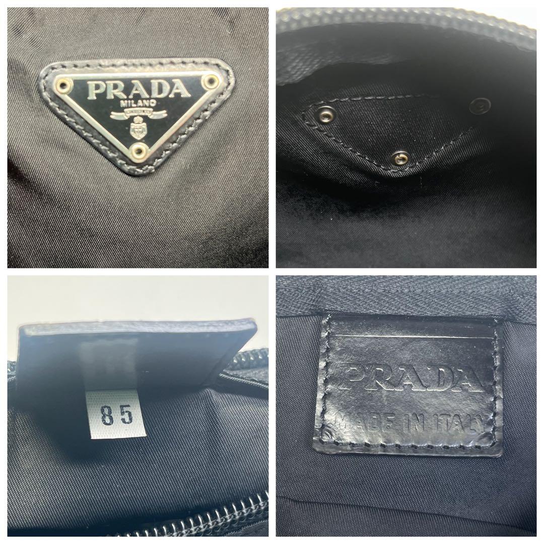 正規品　美品　PRADA プラダ　ブラック　黒　ナイロン ポーチ