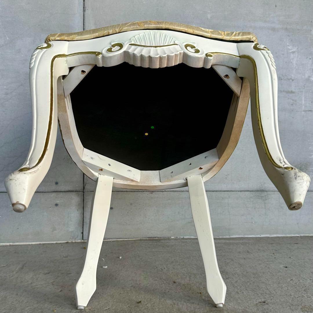 ❖ 王妃気分のアンティーク調クロシオチェア ❖ロココ調　アンティーク風　手彫猫足