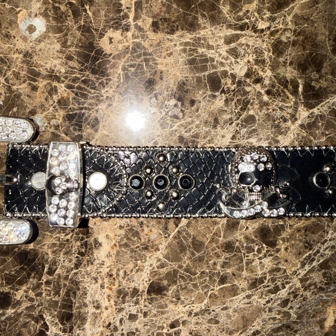 Hermetic Scull スカル スタッズベルト B.B.Simon クロコ