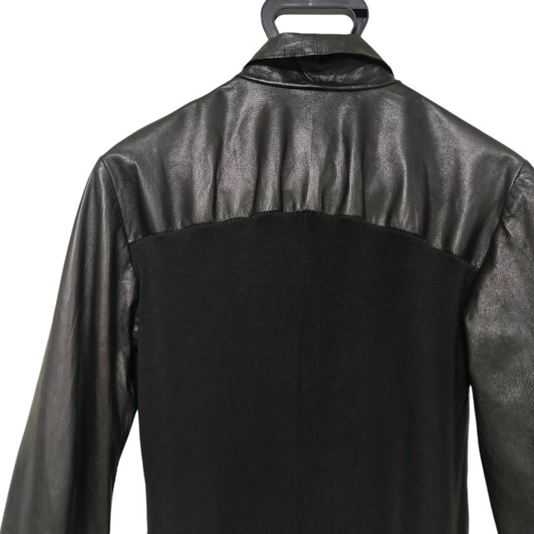 EMPORIO ARMANI レザー 切替 ジャケット GACKT着用 - メルカリ