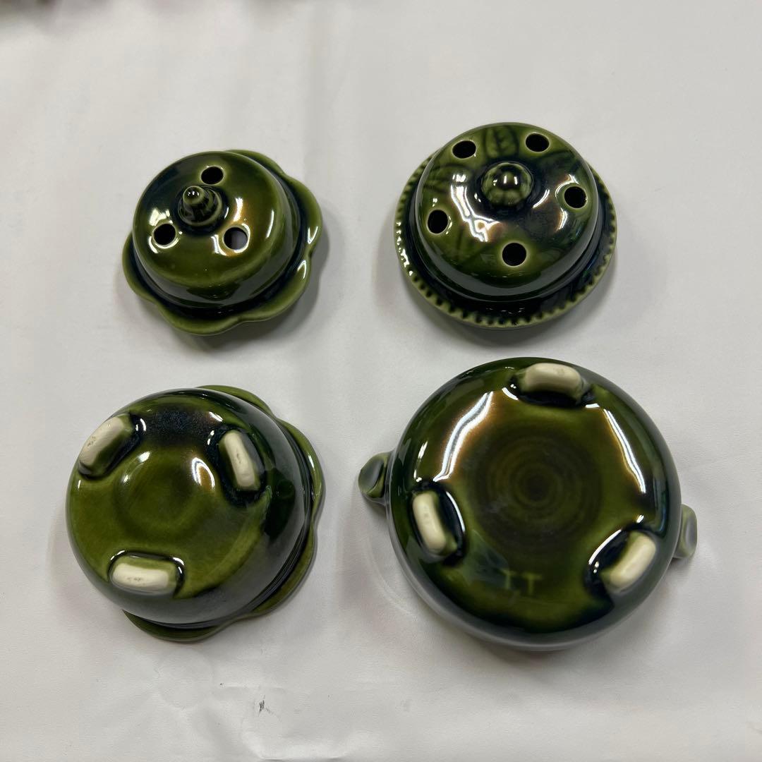 ミニ違い棚　置物　飾り棚　和風　レトロ木製　ミニ香炉　ミニ置物　セット