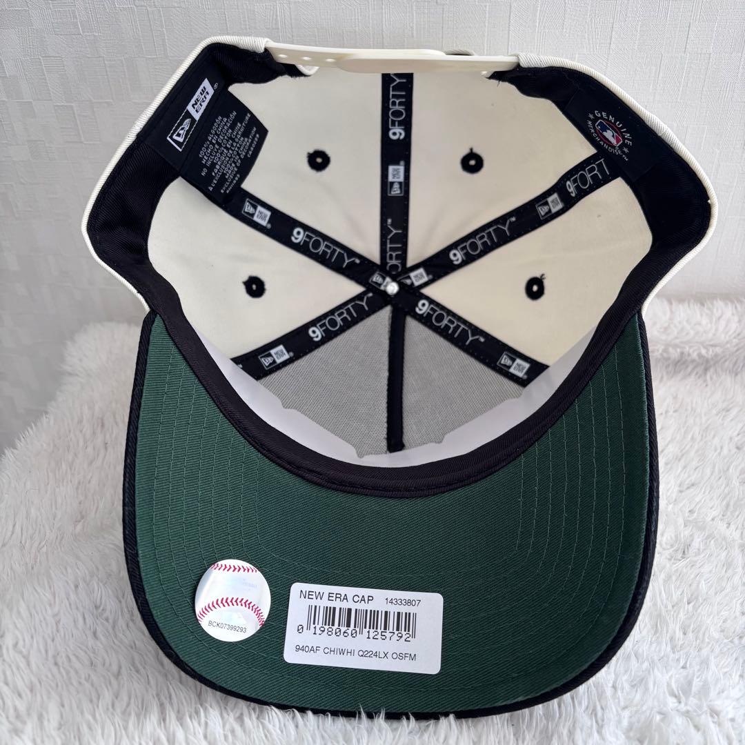 【海外限定】ニューエラ シカゴホワイトソックス 9FORTY Aフレーム クロム