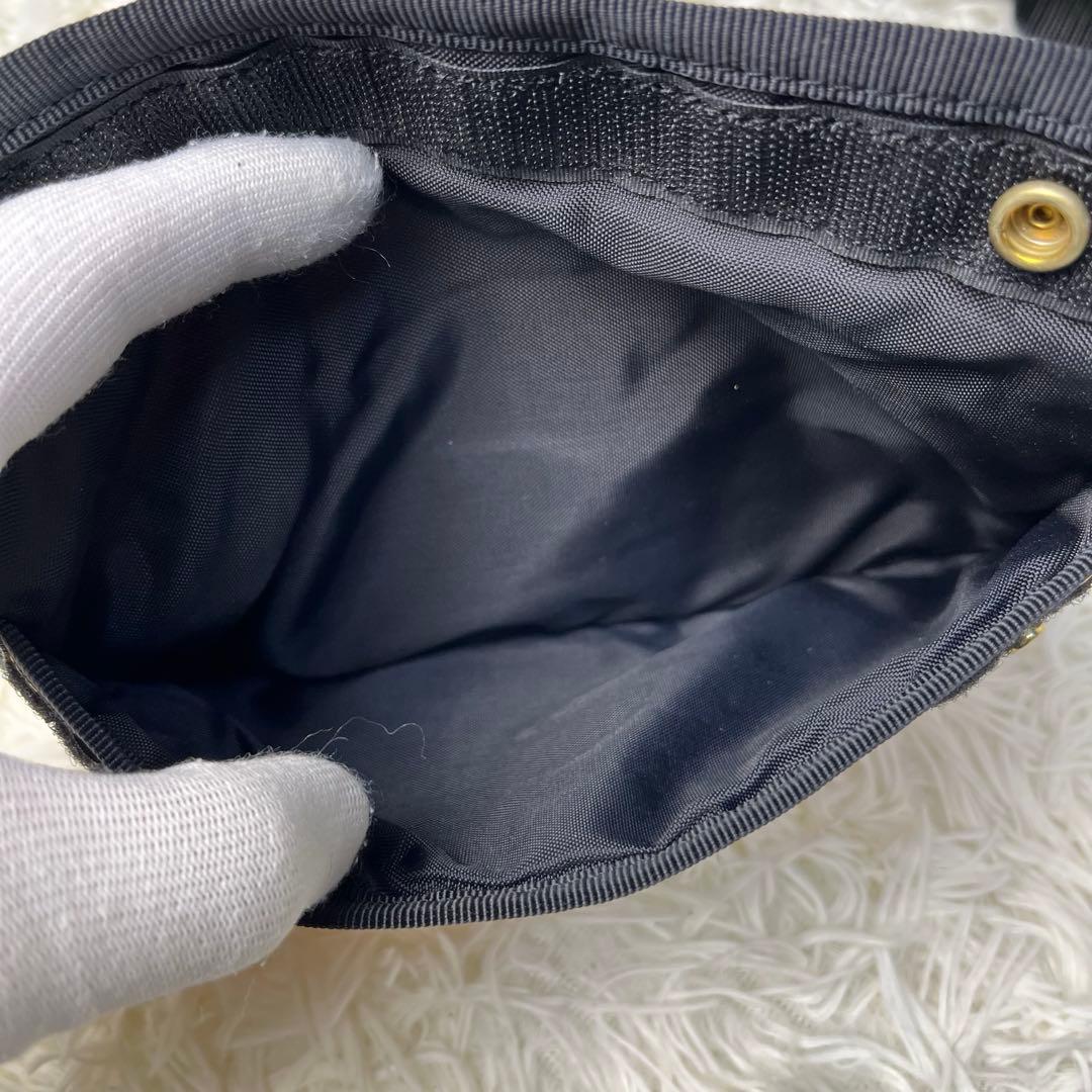 【美品】PORTER フォース ボディバッグ 2way ブラック ユニセックス